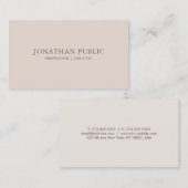 トレンエレガントド色モダンのシンプルテンプレート 名刺 (正面/裏面)