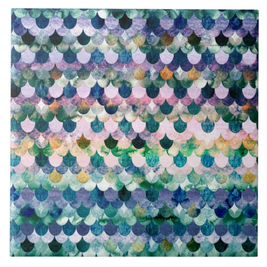 トレンガーリードブルーマーメイドフィはかりで測ッシュ タイル (正面)