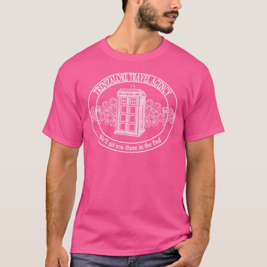 トレンザロール旅行代理店 – ホワイト Tシャツ (正面)