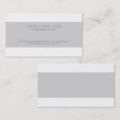 トレンスタイリッシュグプロフェッショナルモダングレー白 名刺 (正面/裏面)