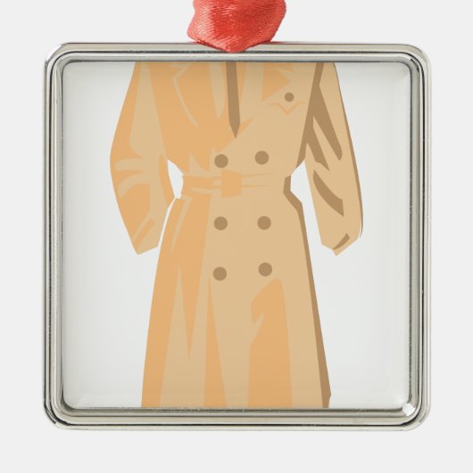 トレンチコート メタルオーナメント (正面)