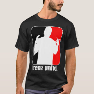 トレンツ·アンリットド赤と黒(《鳥》ハヤブサ)黒T型 Tシャツ