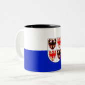トレンティーノ・アルト・アディゲ国旗(イタリア) ツートーンマグカップ (正面左)