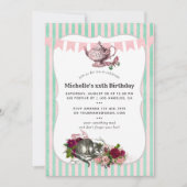 トレンディなイベント対応のアリス・イン・ワンダーランド・ティーパーティー 招待状 (正面)