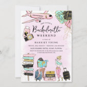 トレンディなガールズ・バチェロレッテ・ウィークエンド 招待状 (正面)