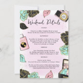 トレンディなガールズ・バチェロレッテ・ウィークエンド 招待状 (裏面)