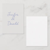 トレンディなクラシカルな名前 エンクロージャーカード (正面/裏面)