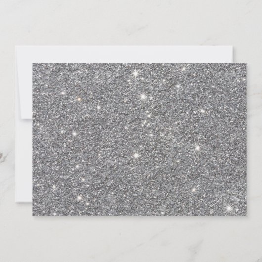 トレンディなシルバードレス 花柄 フォト キンセアニエラ 招待状 (裏面)