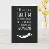 トレンディなスイミングカード スイマー 水泳 現代のスポーツ カード (黄色い花)