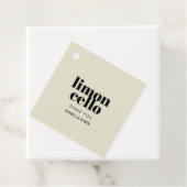 トレンディなタウペ色の手作りリモンチェッロ フェイバータグ (インサイチュ)