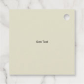 トレンディなタウペ色の自家製リモンチェッロ フェイバータグ (裏面)