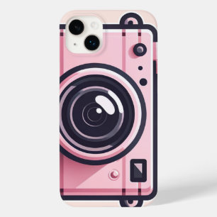 トレンディなピンクのスナップショットシューティングカメラの写真撮影 Case-Mate iPhone 14 PLUSケース