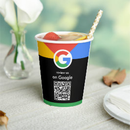 トレンディなプロフェッショナルスキャンでレビューするGoogle QRコード 紙コップ