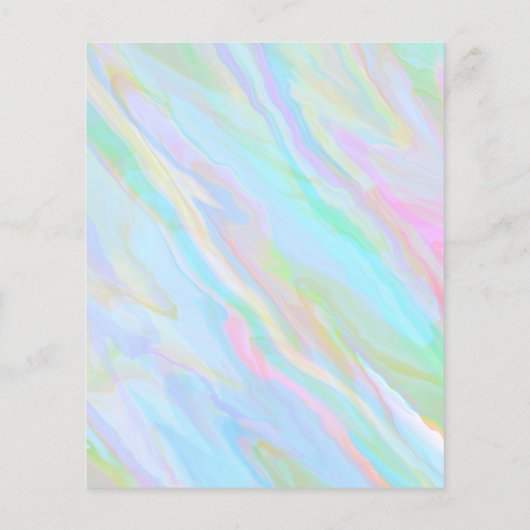 トレンディなホログラム小企業の価格リストサービス チラシ (裏面)