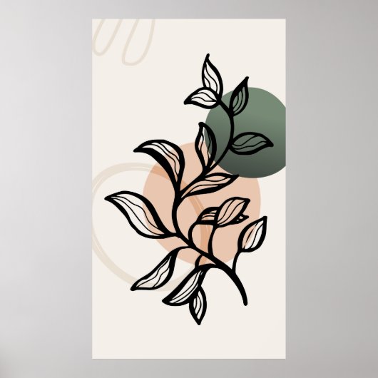 トレンディなモダンデザイン ポスター (正面)