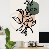 トレンディなモダンデザイン ポスター (ホームオフィス)