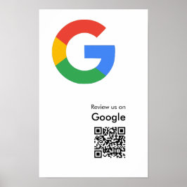 トレンディなモダンGoogleレビューQRコードポスター ポスター