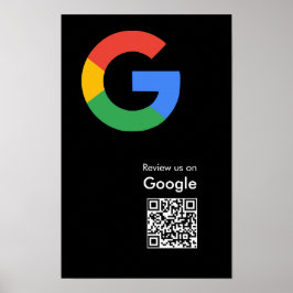 トレンディなモダンGoogleレビューQRコードポスター ポスター