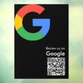 トレンディなモダンGoogleレビューQRコード ウィンドウサイン (シート3)
