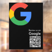 トレンディなモダンGoogleレビューQRコード ウィンドウサイン (シート2)