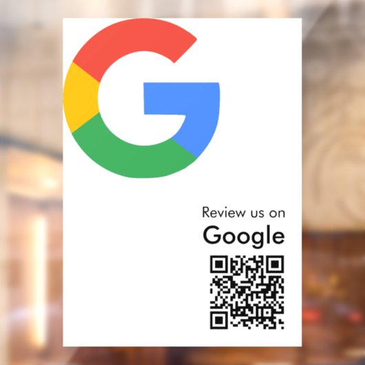 トレンディなモダンGoogleレビューQRコード ウィンドウサイン (シート2)