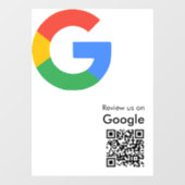 トレンディなモダンGoogleレビューQRコード ウィンドウサイン (シート)