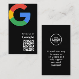 トレンディなモダンGoogleレビューQRコード エンクロージャーカード