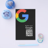 トレンディなモダンGoogleレビューQRコード チラシ (シングル)