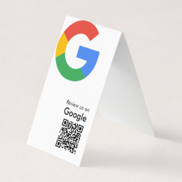 トレンディなモダンGoogleレビューQRコード 名刺