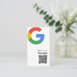 トレンディなモダンGoogleレビューQRコード 名刺