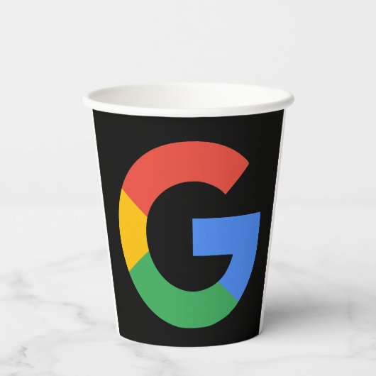 トレンディなモダンGoogleレビューQRコード 紙コップ (裏面)