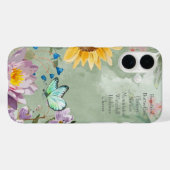 トレンディなレタリング 水彩植物画 グリーンネスアート Case-Mate iPhoneケース (裏面 (横))