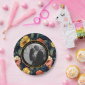 トレンディなローズ ブライダルシャワープレート 結婚記念品 ペーパープレート (パーティー)