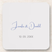 トレンディな古典的書体　シンプル　個人用 コースター (正面)