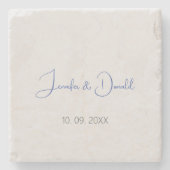 トレンディな古典的書体　プレーン　パーソナル ストーンコースター (正面)