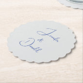 トレンディな古典的書体　プレーン　パーソナル ペーパーコースター (アングル)