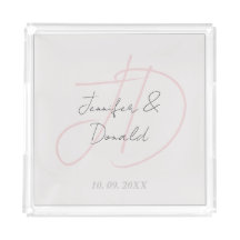 トレンディな古典的筆記体モノグラム