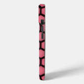 トレンディな宗教的なピンクと黒のハニカム女王蜂 Case-Mate iPhoneケース (裏面 / 左)