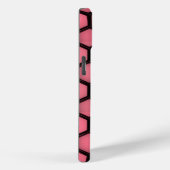 トレンディな宗教的なピンクと黒のハニカム女王蜂 Case-Mate iPhoneケース (裏面 / 右)