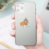 トレンディな秋のかぼちゃ | “It’s Fall Y’all” 引用 シール (スマートフォン)