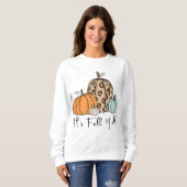 トレンディな秋のかぼちゃ | “It’s Fall Y’all” 引用 スウェットシャツ (正面フル)