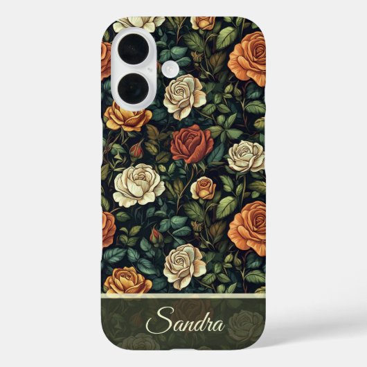 トレンディな結婚祝いバラの花柄カスタム Case-Mate iPhoneケース (裏面)