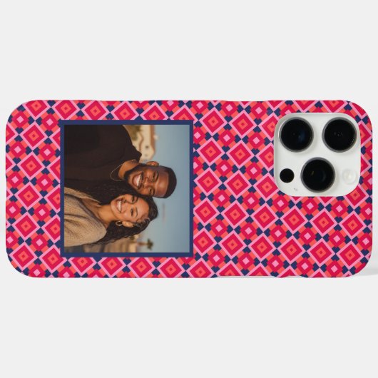 トレンディな結婚祝い ギフト チェッカー盤 スクエア Case-Mate iPhoneケース (裏面 (横))
