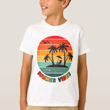 トレンディな"夏の気分"Tシャツ