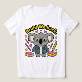トレンディな"Bruh! We Back" アイスコーヒーガール エプロン トライブレンドＴシャツ