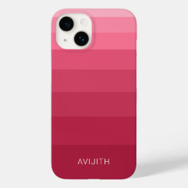 トレンディカラーブロック マゼンタピンク カスタマイズ可能サイン Case-Mate iPhone 14ケース