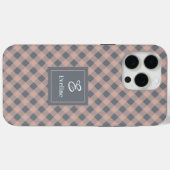 トレンディカラー iPhoneケース コーラルグレー クリアアクセント Case-Mate iPhoneケース (裏面 (横))