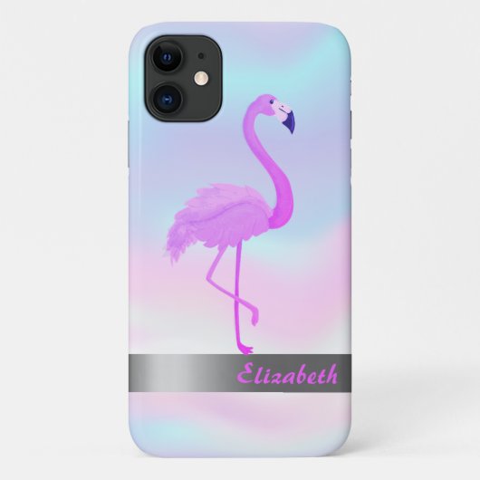 トレンディクールフラミンゴホログラフィック - オリジナルデザイン Case-Mate iPhoneケース (裏面)