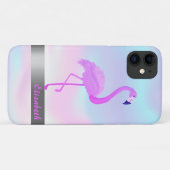 トレンディクールフラミンゴホログラフィック - オリジナルデザイン Case-Mate iPhoneケース (裏面(横))