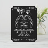 トレンディゴシックな20歳の誕生日おめでとう「Death To My Teens」 招待状 (スタンド正面)
